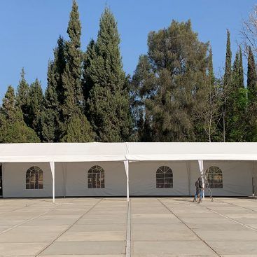 carpa 6x20 para vacunación